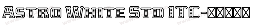 Astro White Std ITC字体转换